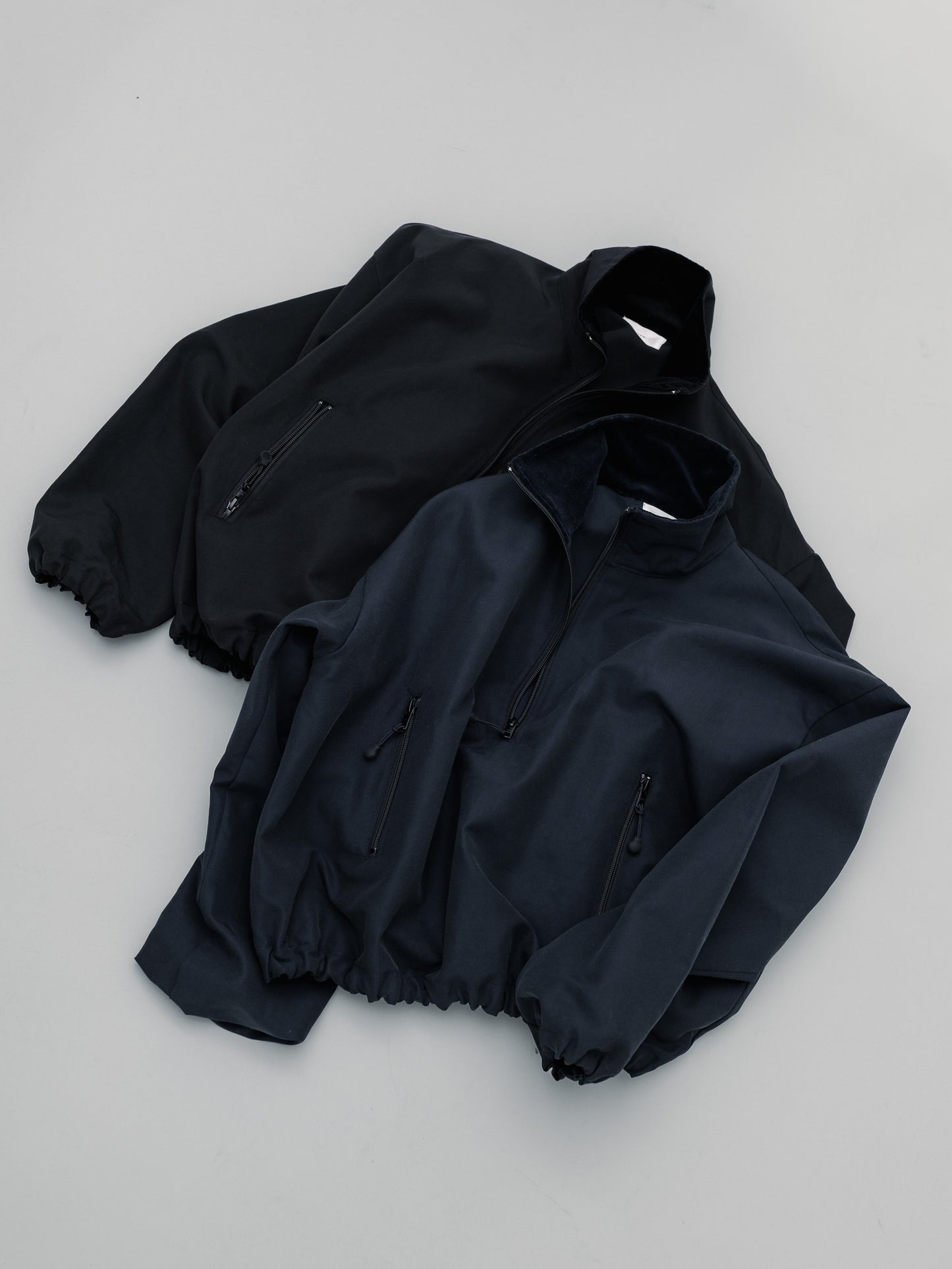 【PRE-ORDER】COTTON ZIP TOP(BLACK)