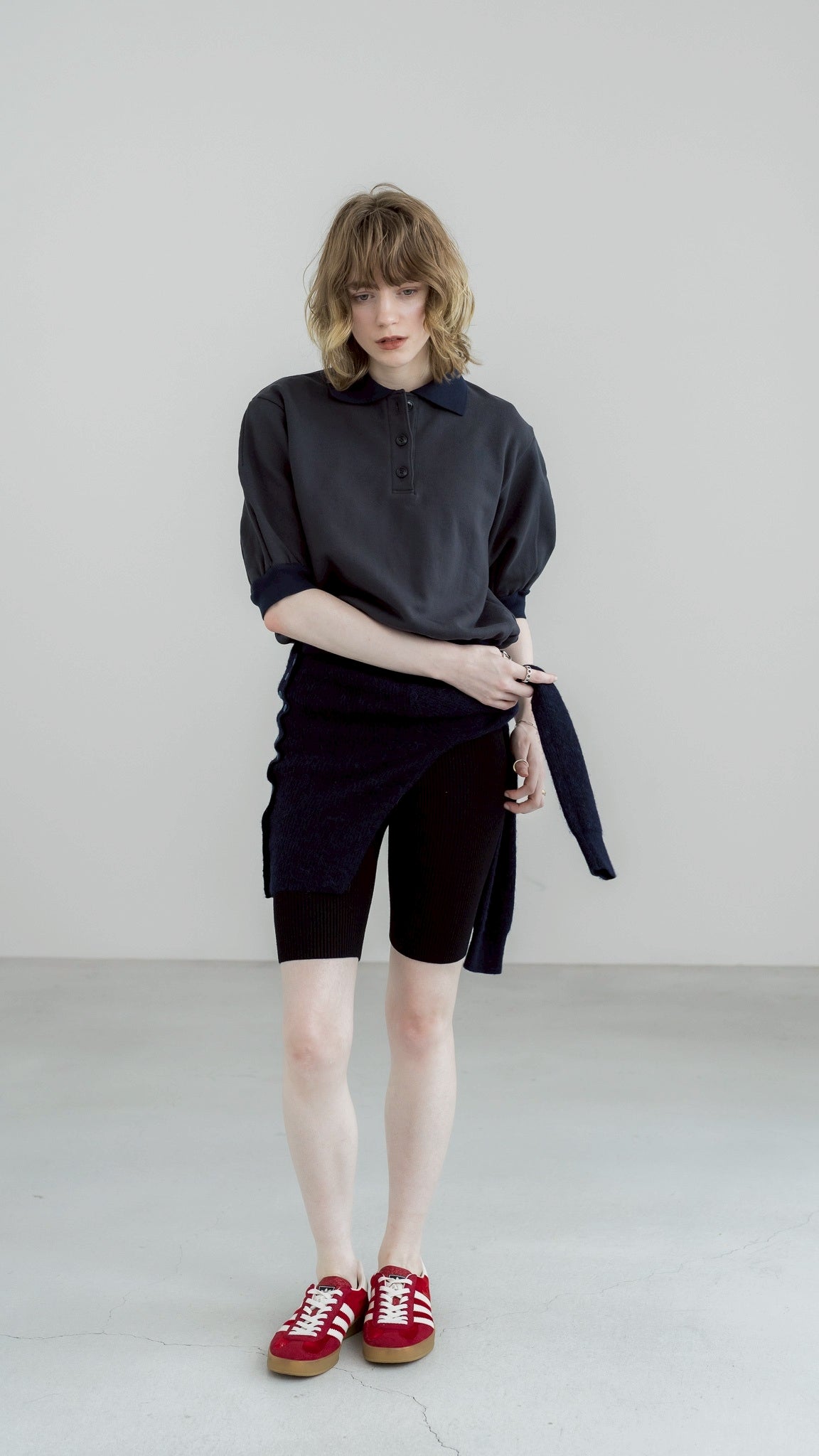 Almond Polo (CHARCOAL GRAY)