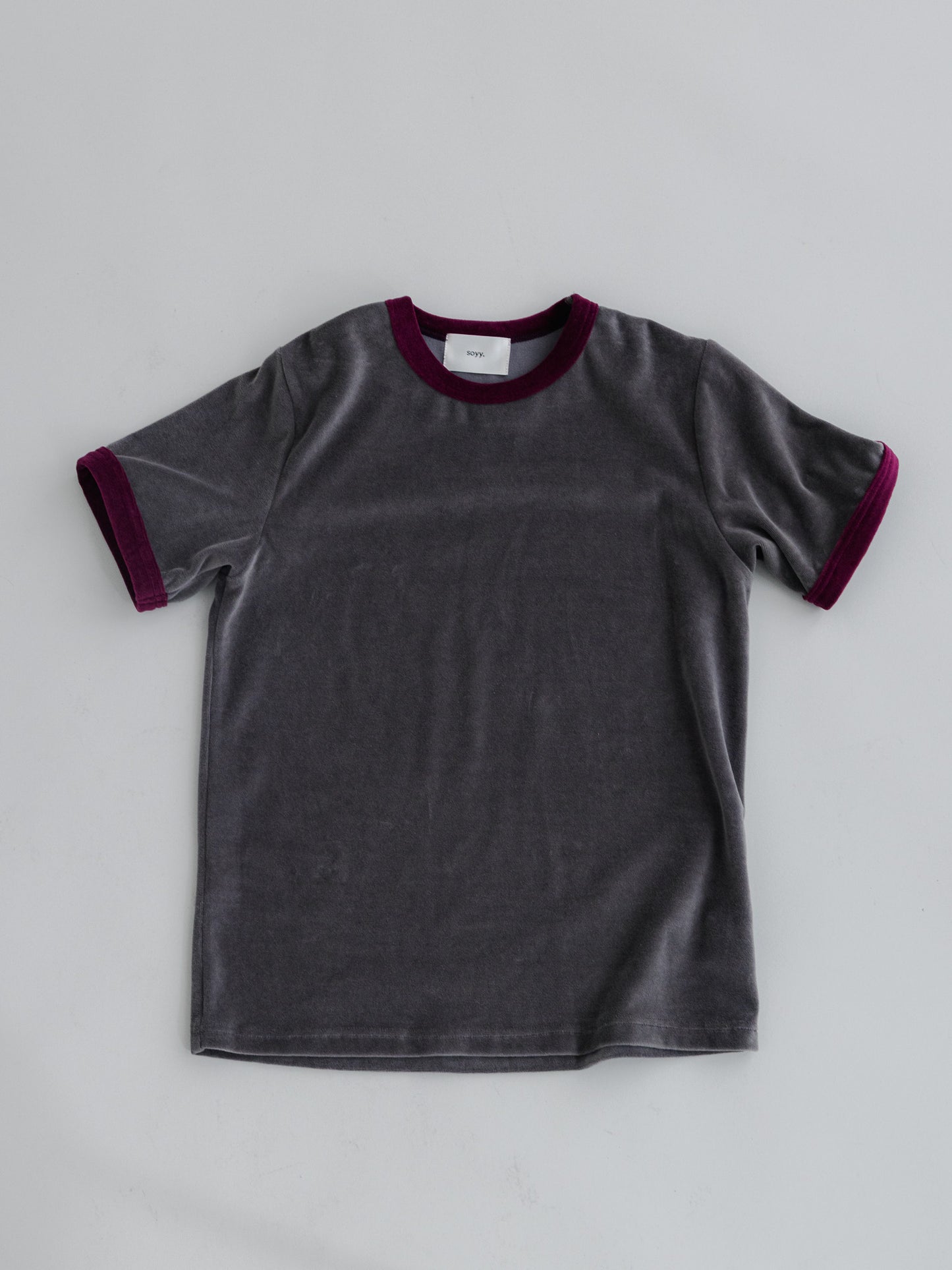 【PRE-ORDER】 VLOUR RINGER T(charcoal×azuki)