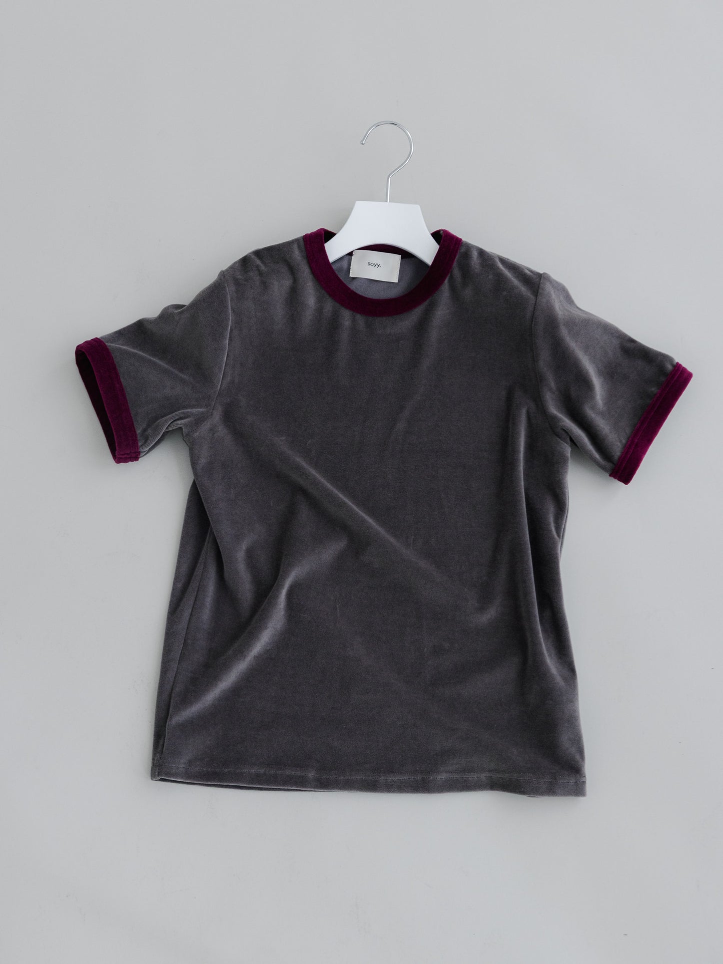 【PRE-ORDER】 VLOUR RINGER T(charcoal×azuki)
