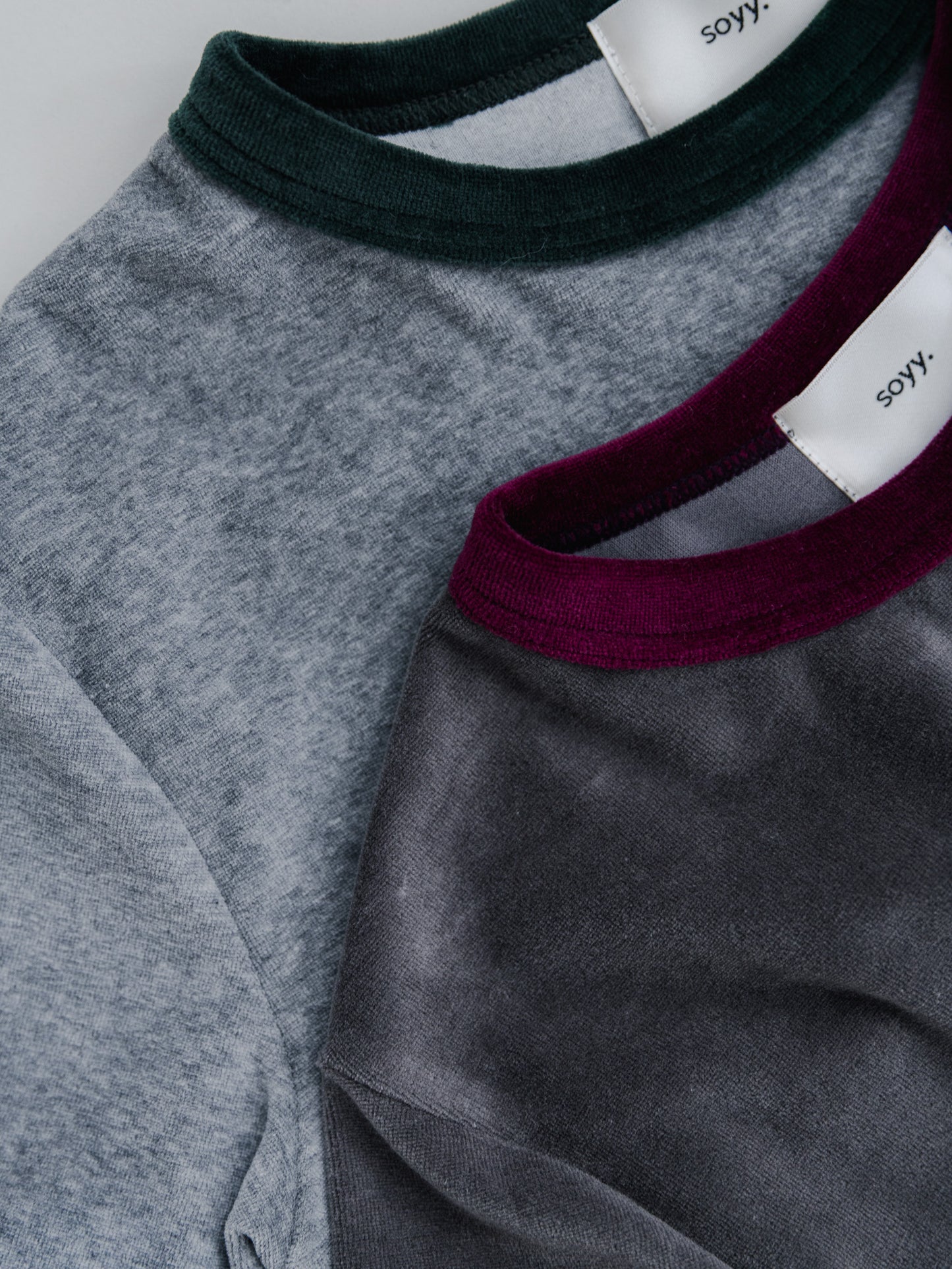 【PRE-ORDER】 VLOUR RINGER T(gray×yomogi)