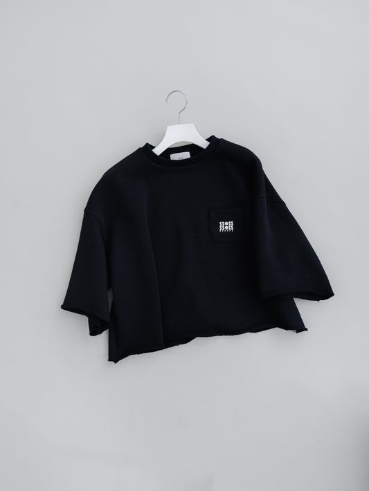【PRE-ORDER】URAKE CROPPED TEE(black)