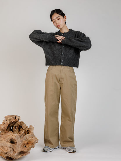 minimal mohair cardigan