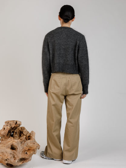 minimal mohair cardigan