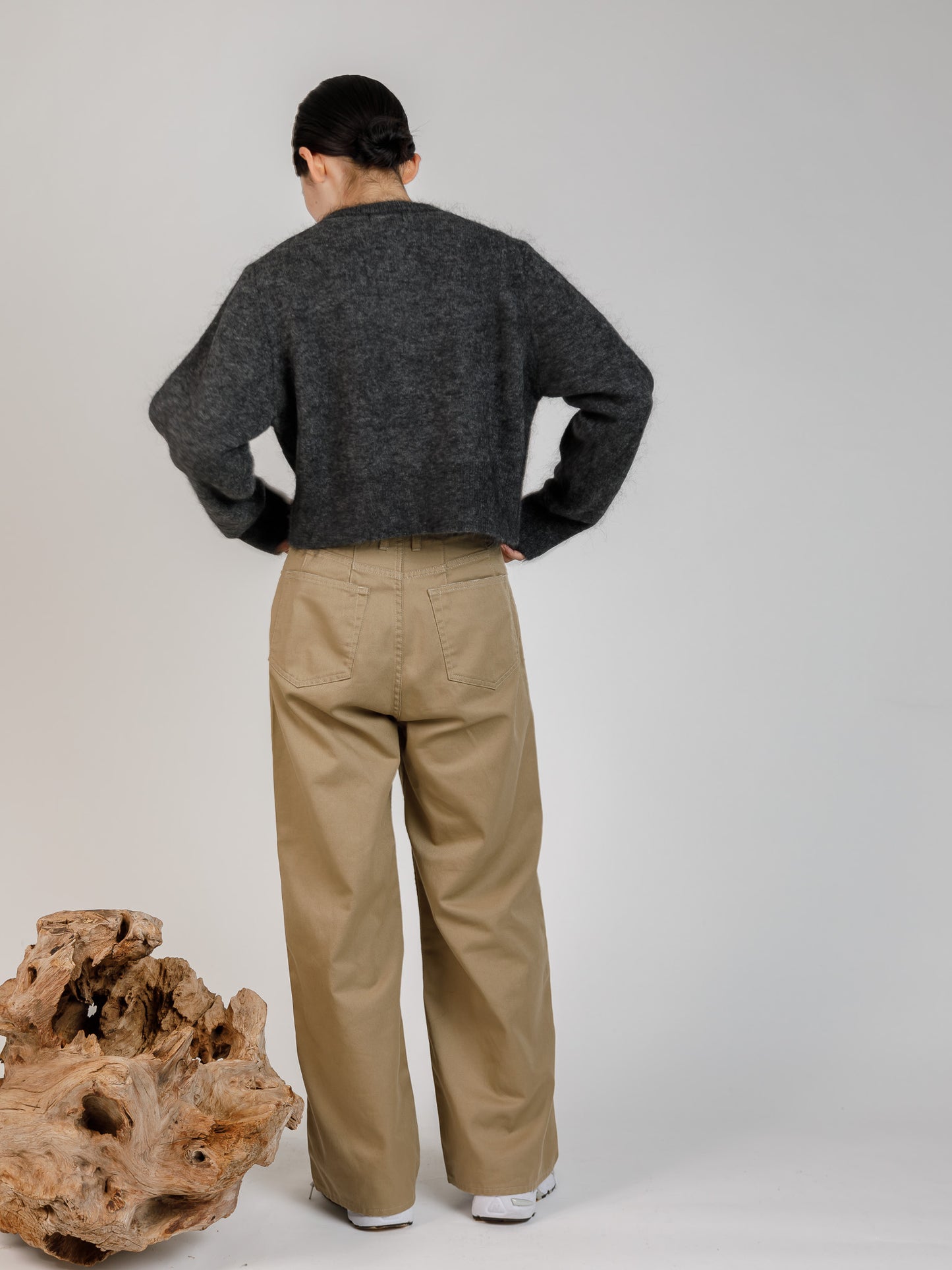minimal mohair cardigan