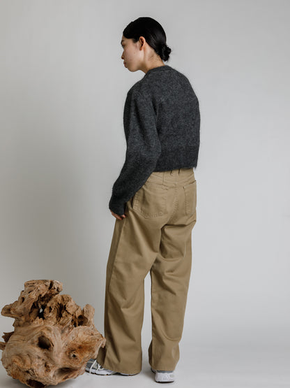 minimal mohair cardigan