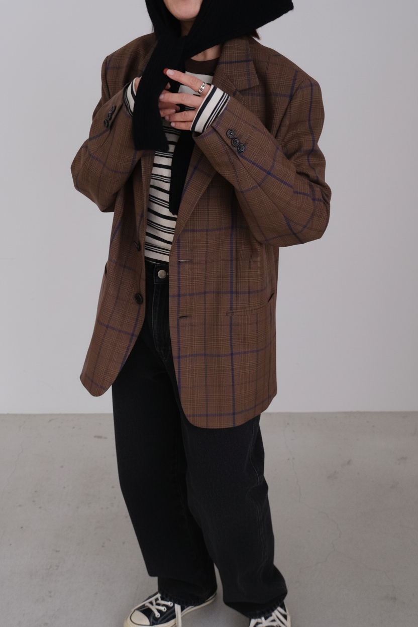 【PRE-ORDER】wool poplin jacket(brown)