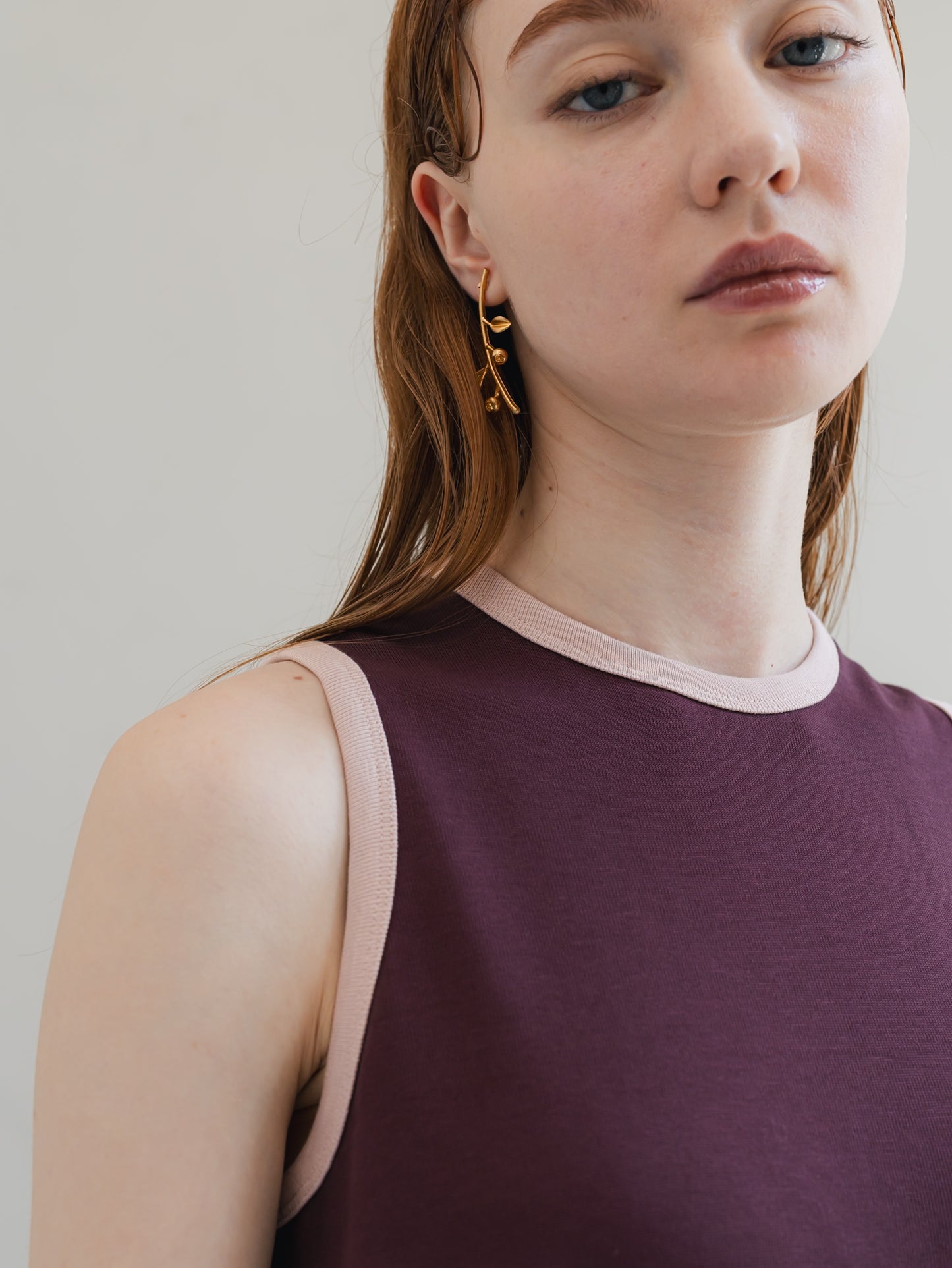 【PRE-ORDER】trip dress(burgundy)