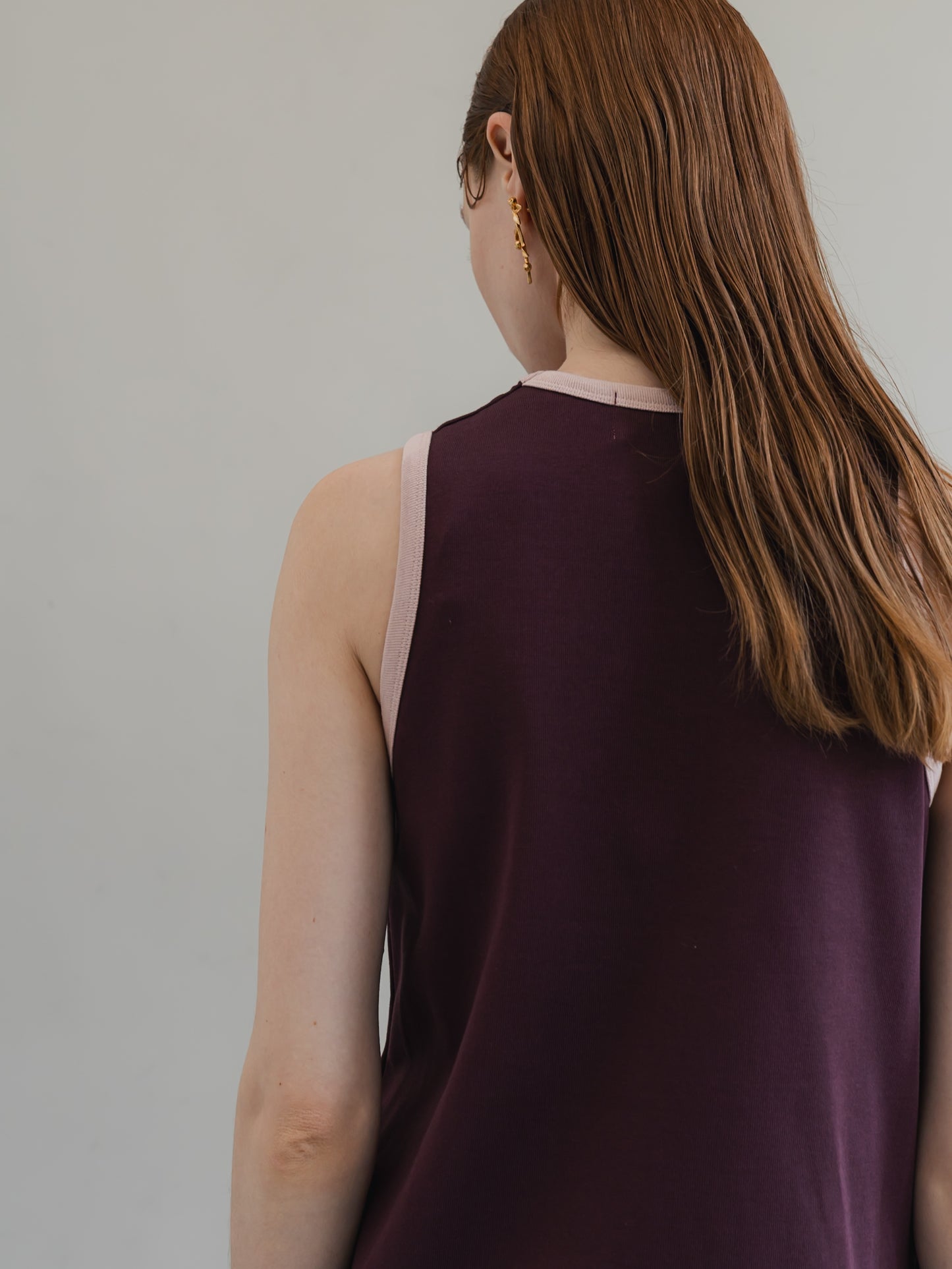【PRE-ORDER】trip dress(burgundy)