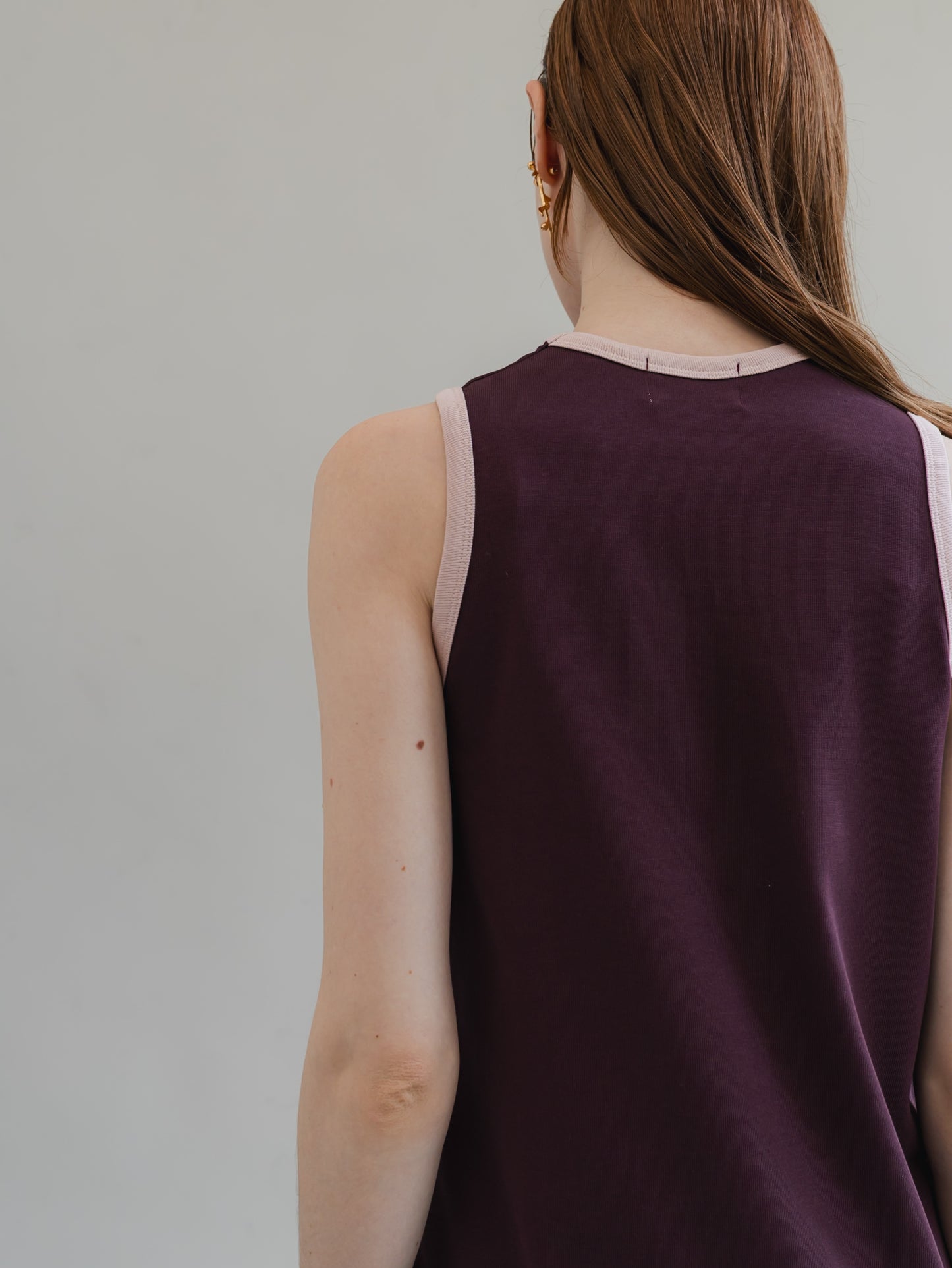 【PRE-ORDER】trip dress(burgundy)