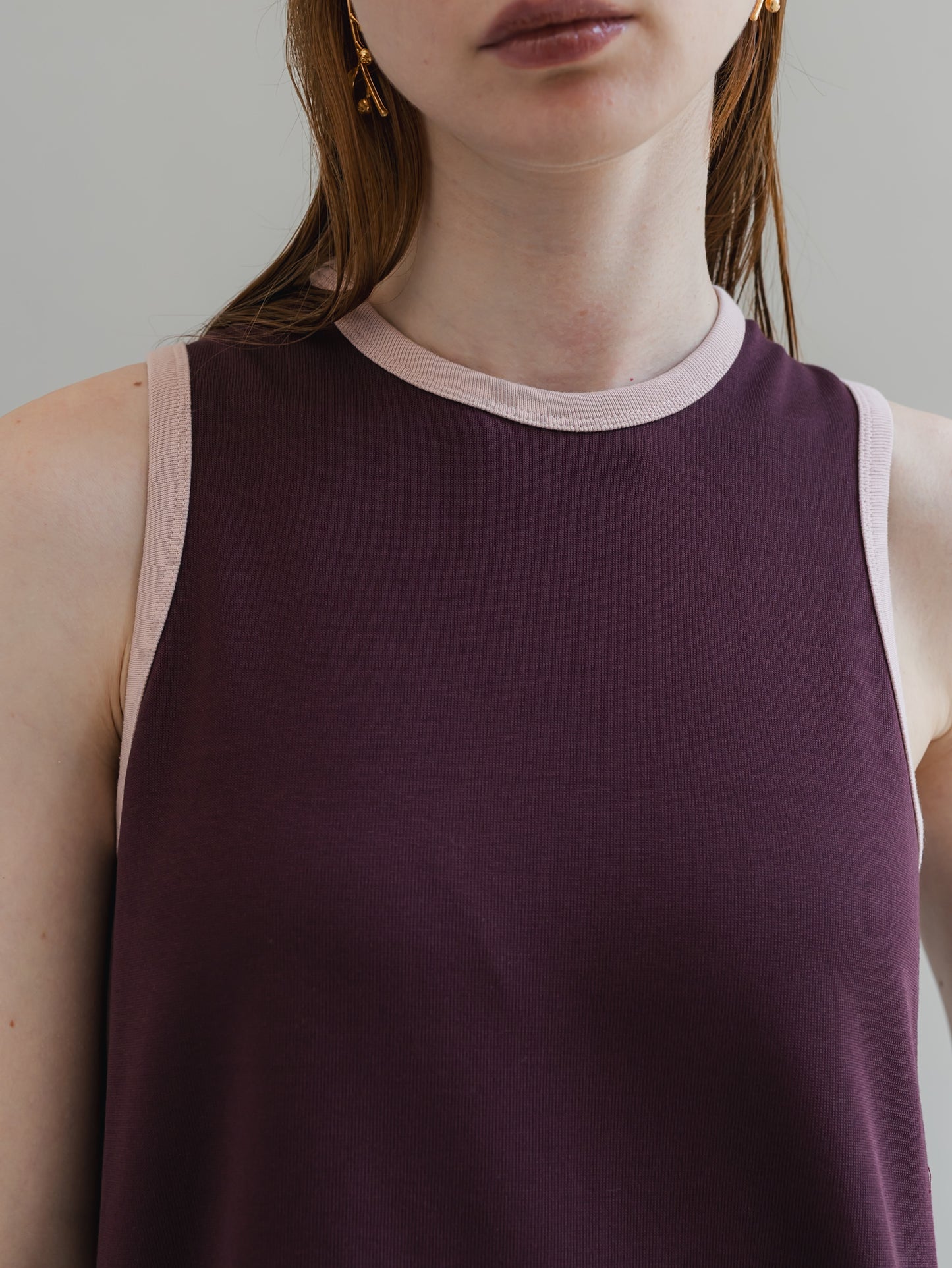 【PRE-ORDER】trip dress(burgundy)