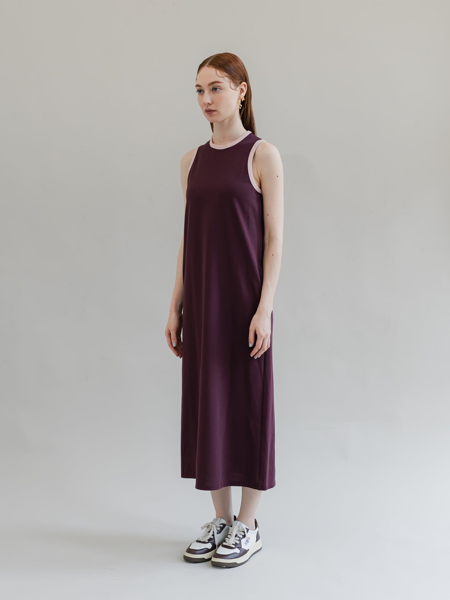 【PRE-ORDER】trip dress(burgundy)