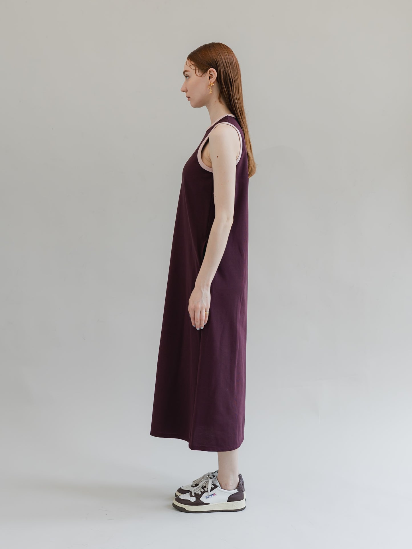 【PRE-ORDER】trip dress(burgundy)