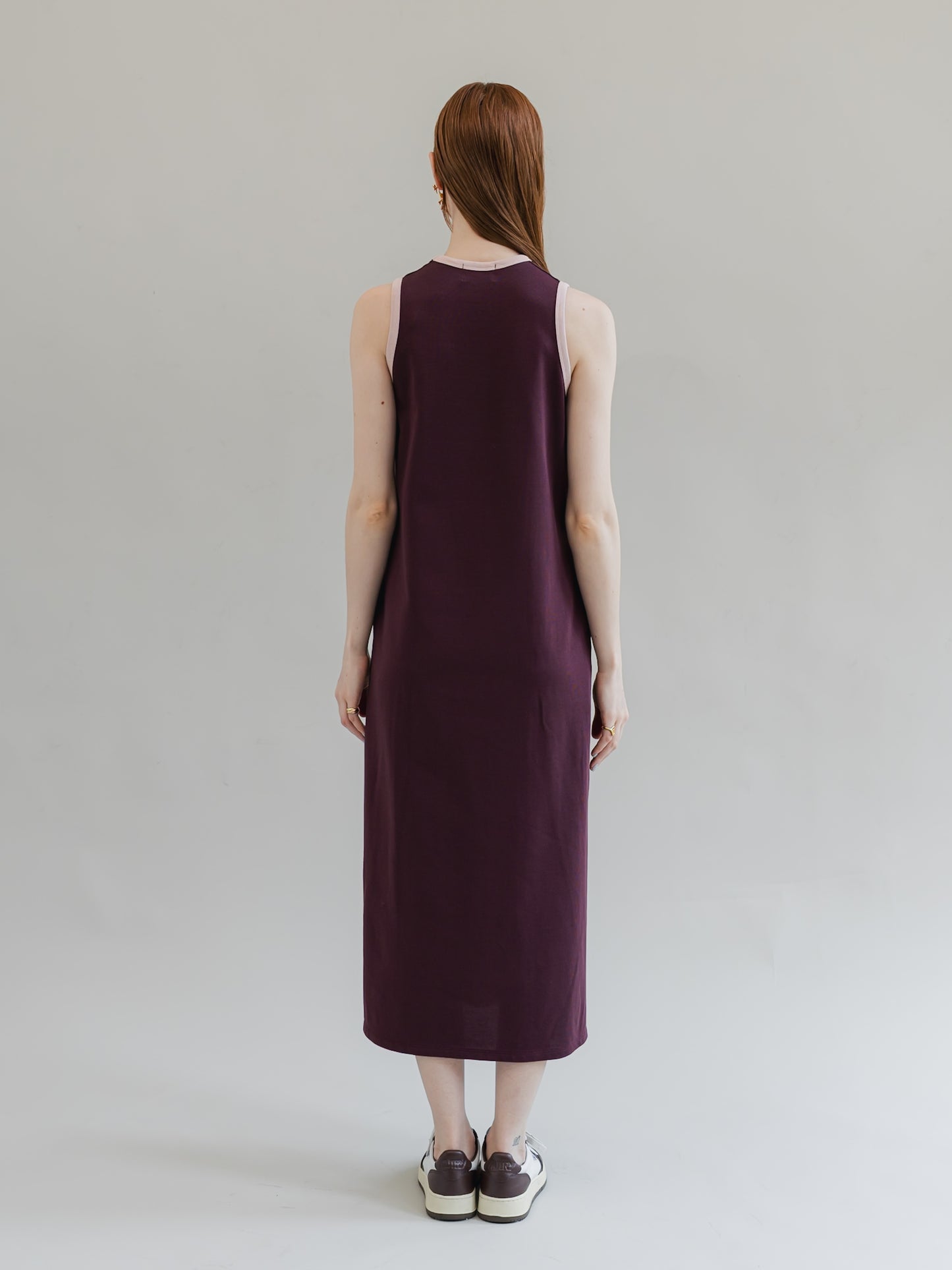 【PRE-ORDER】trip dress(burgundy)
