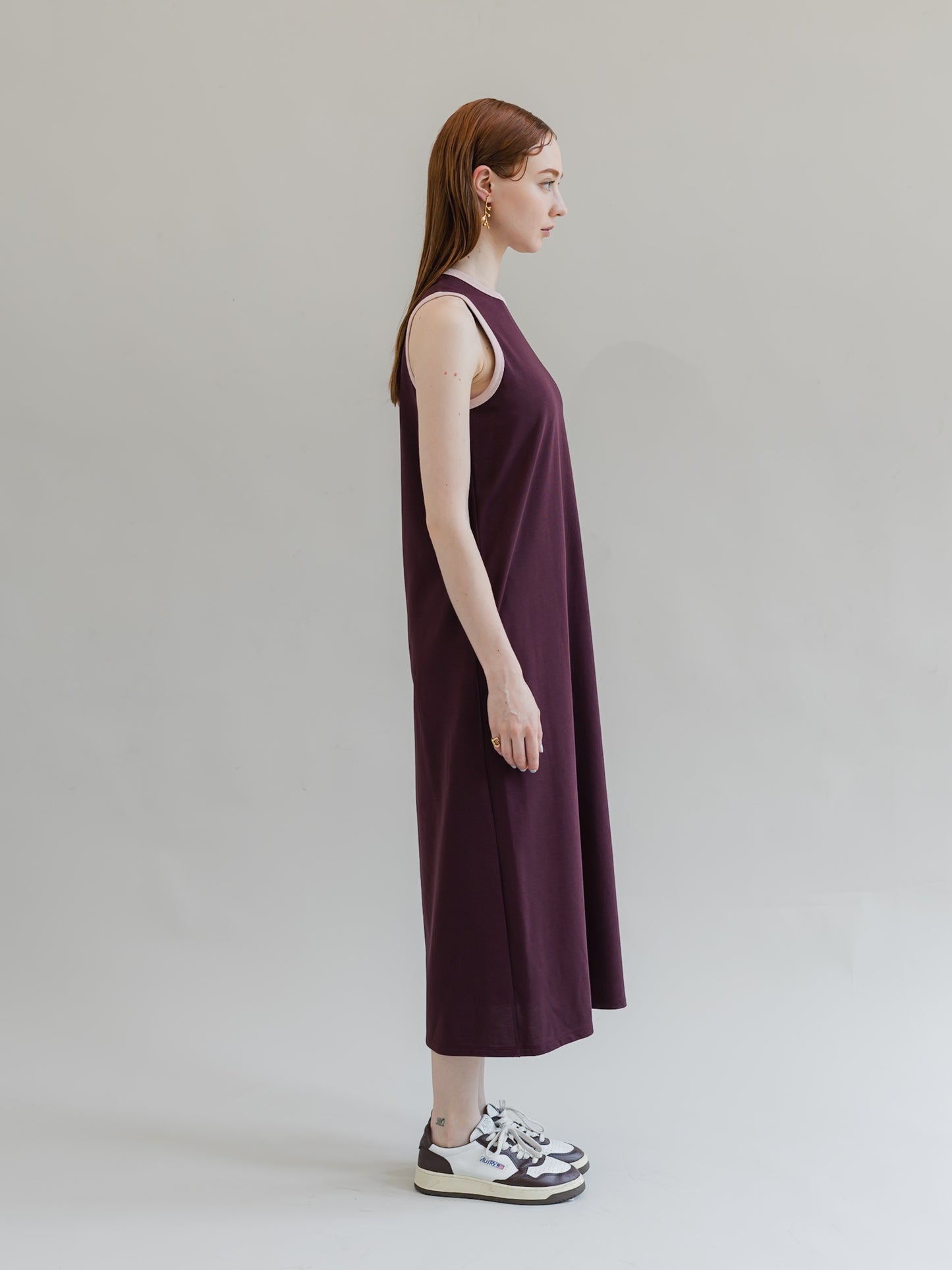 【PRE-ORDER】trip dress(burgundy)