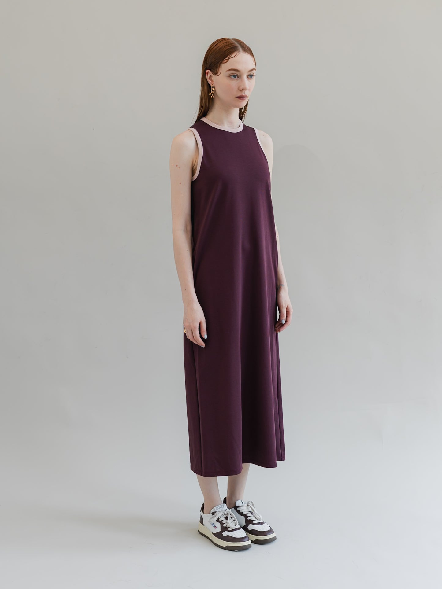 【PRE-ORDER】trip dress(burgundy)