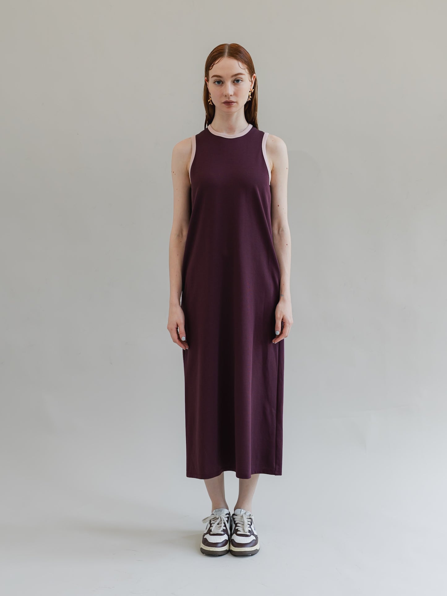 【PRE-ORDER】trip dress(burgundy)