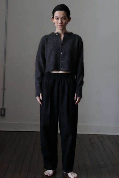 minimal mohair cardigan