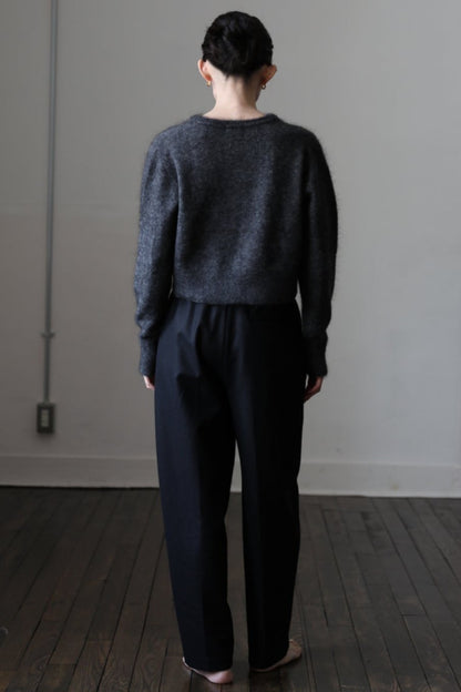 minimal mohair cardigan