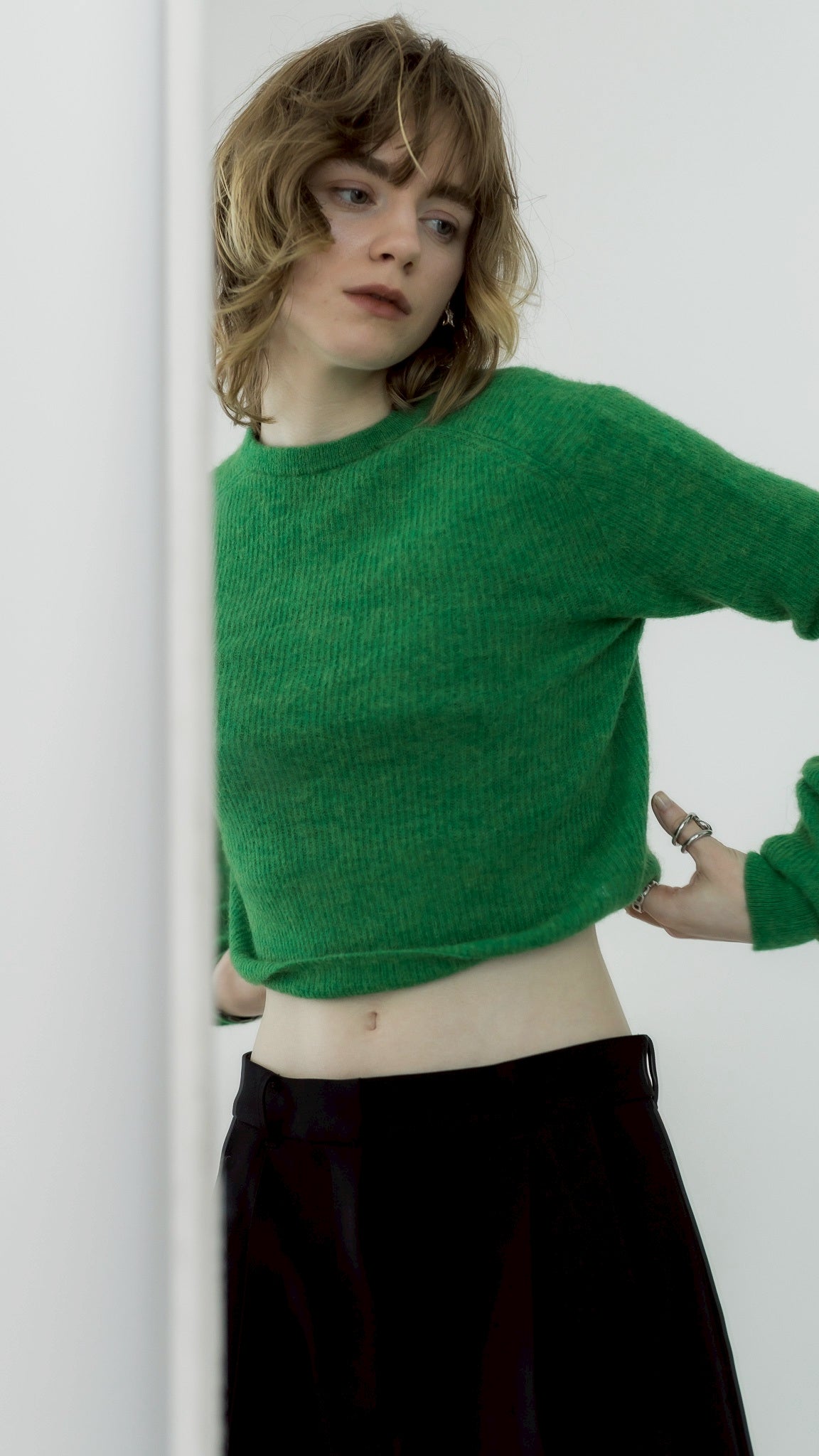 [PRE ORDER]VITAMIN MOHAIR KNIT(BASIL)