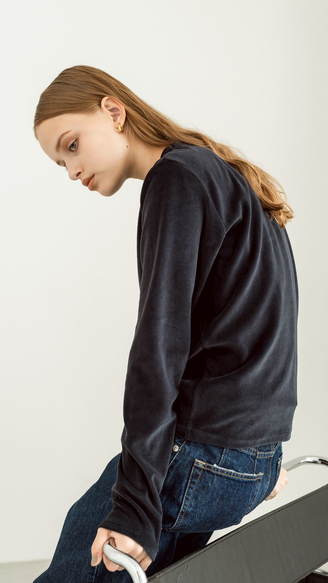 velourT long(navy)