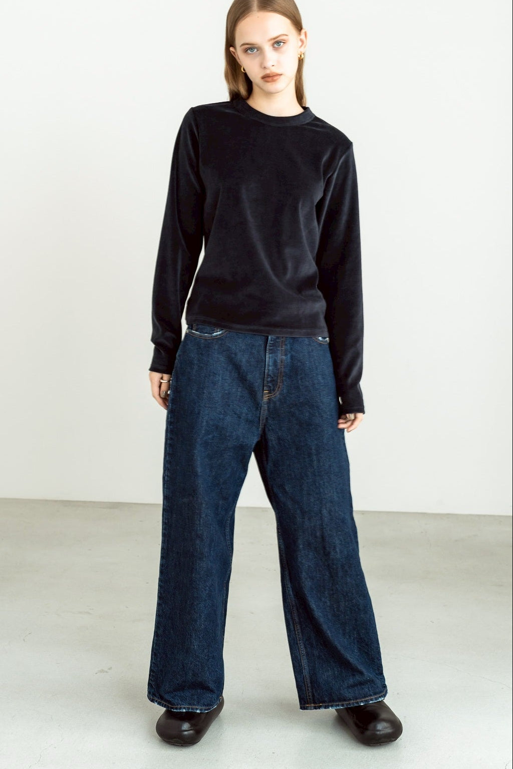 velourT long(navy)