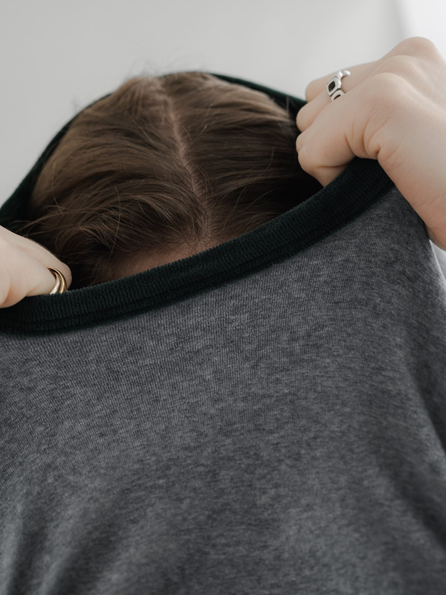 【PRE-ORDER】 VLOUR RINGER T(gray×yomogi)