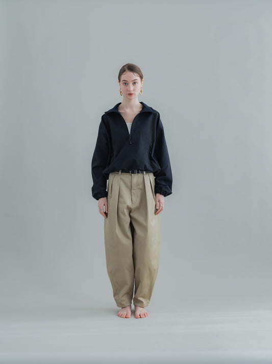 【PRE-ORDER】COTTON ZIP TOP(NAVY)