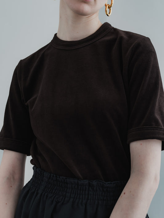 【PRE-ORDER】VLOUR TEE(BROWN)