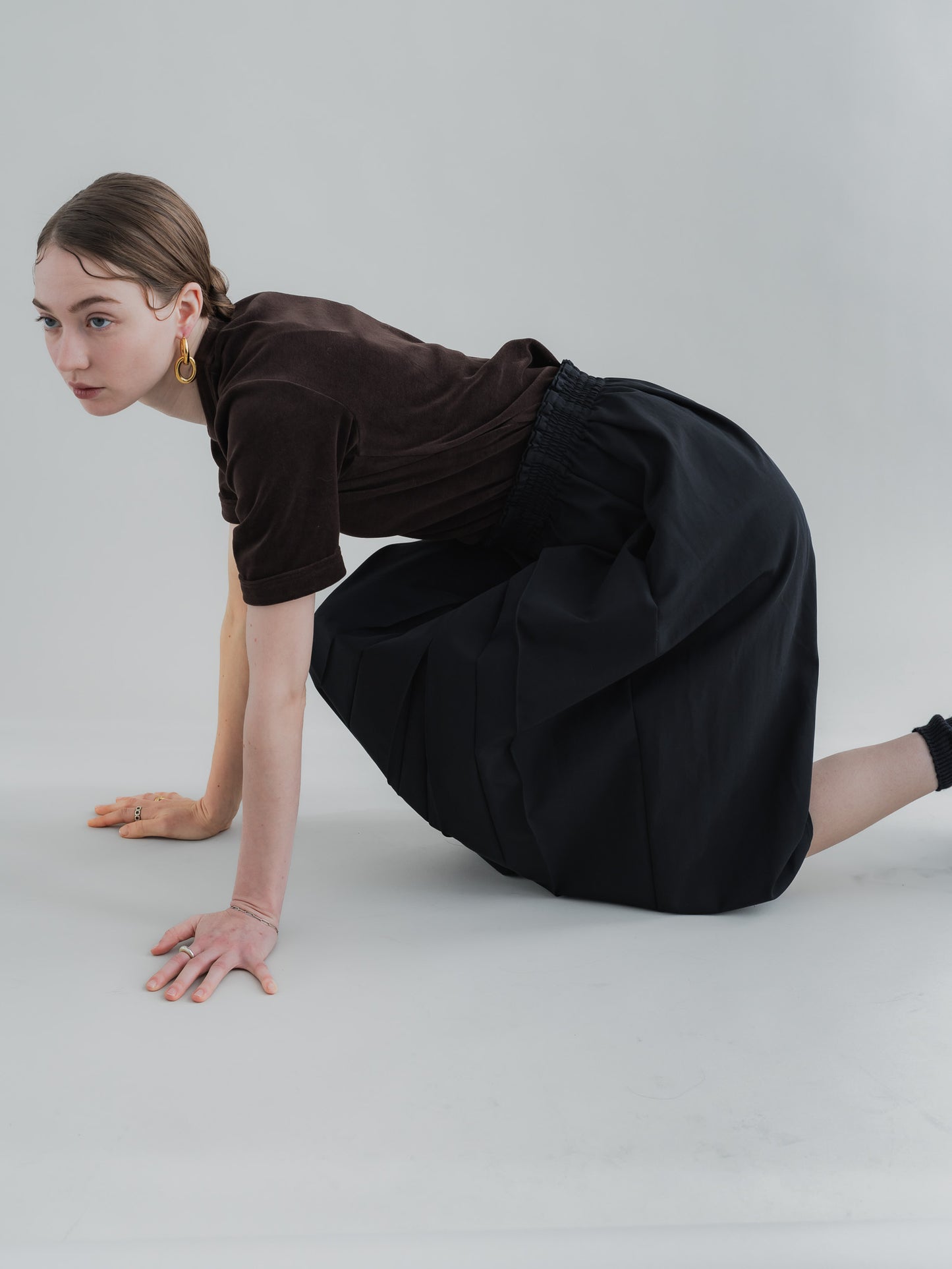 【PRE-ORDER】VLOUR TEE(BROWN)