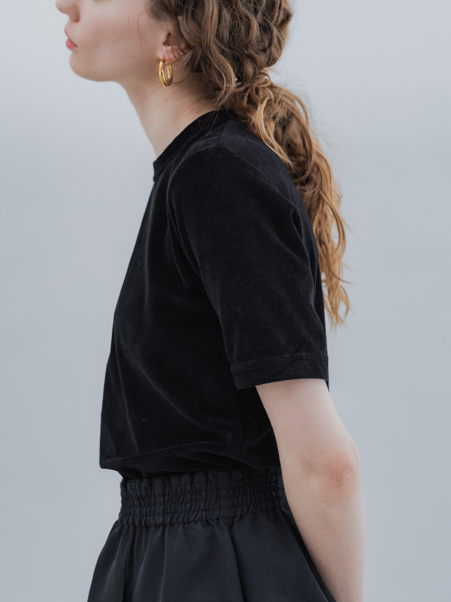 soyy. velour tee ブラック 新品 VLOUR TEE(BLACK) – soyy.online