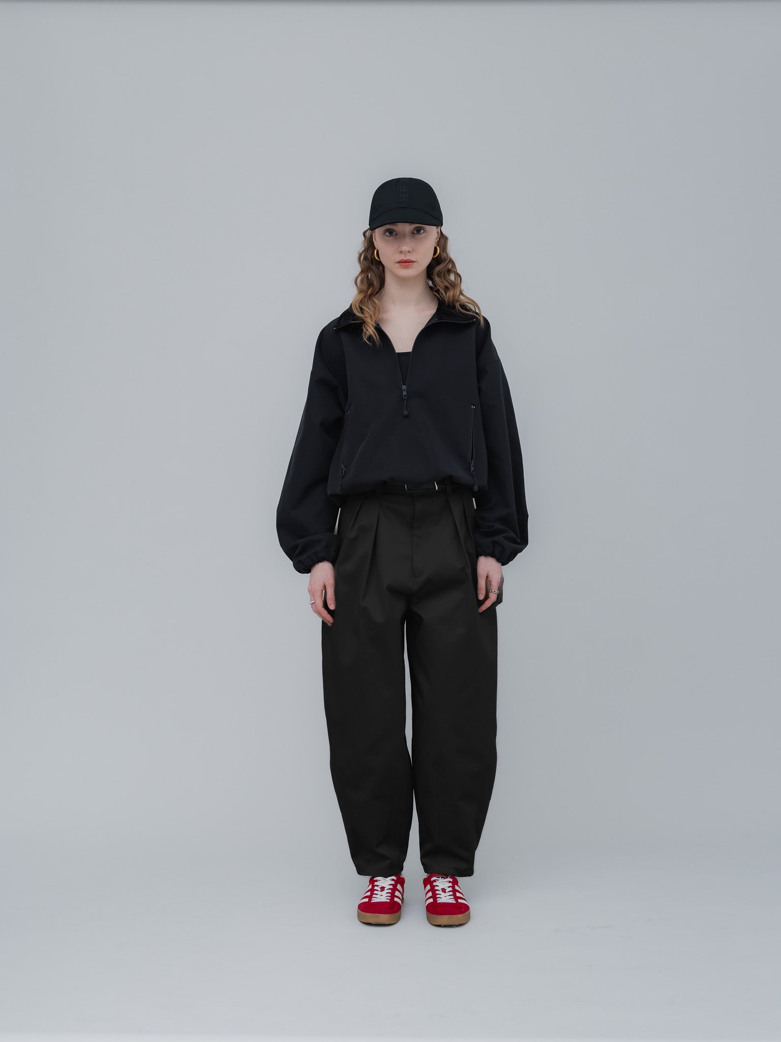soyy.コットン ジップトップ COTTON ZIP TOP(BLACK) – soyy.online